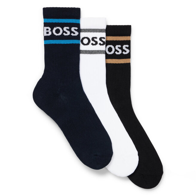 3 pares de calcetines altos para hombre Boss 50469371 Open Miscellaneous  967