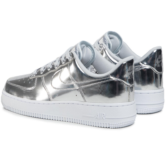 silver metallic nikes