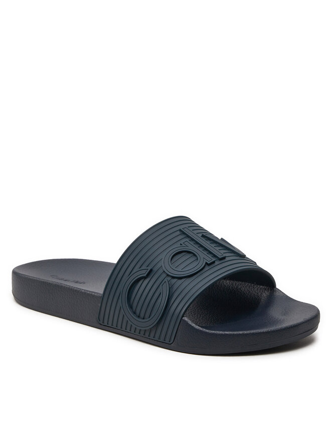 Calvin Klein Natikači Calvin Klein Pool Slide HM0HM01519 Mornarsko modra
