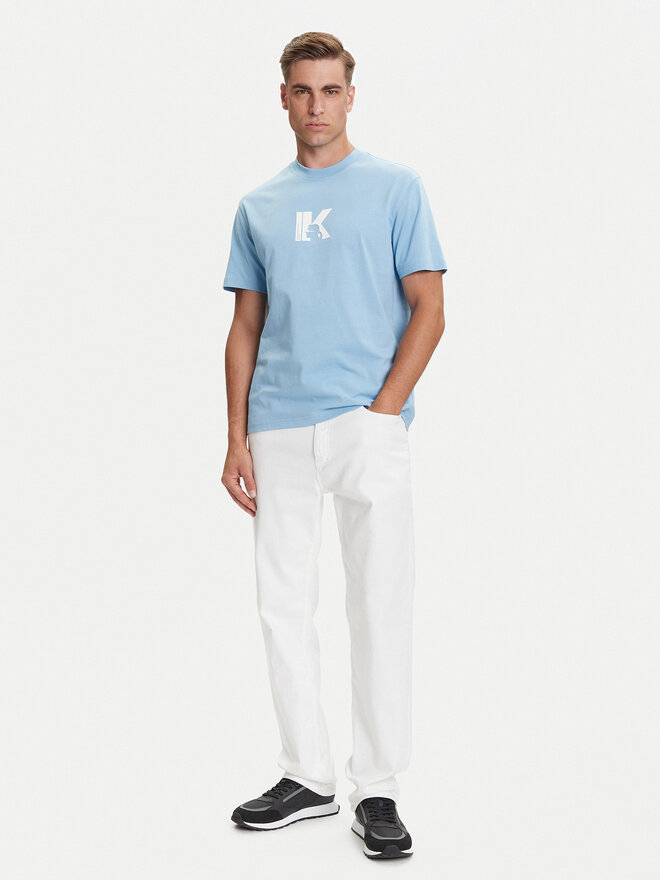 Karl Lagerfeld Jeans Karl Lagerfeld Jeans Camiseta A3M17057 Celeste Regular Fit