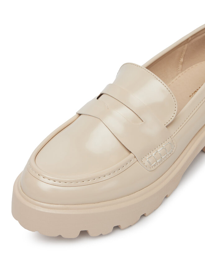 DeeZee Loafersy DeeZee LE601-2 Beżowy