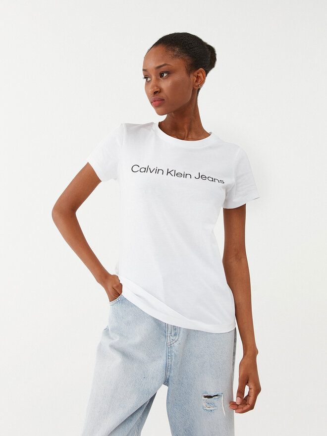 Calvin Klein Jeans Calvin Klein Jeans Camiseta J20J220253 Blanco Slim Fit