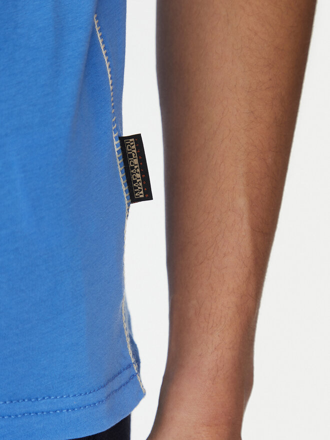 Napapijri Napapijri Camiseta S-Aylmer NP0A4HTO Azul Regular Fit