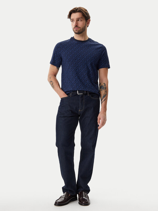 Tommy Hilfiger Tommy Hilfiger Póló Monogram MW0MW39251 Sötétkék Regular Fit