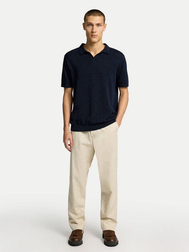 Selected Homme Selected Homme Poloshirt Mattis 16096197 Dunkelblau Regular Fit