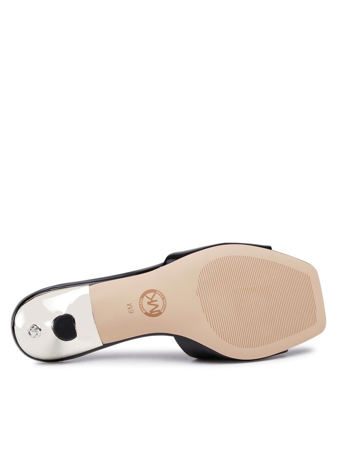 MICHAEL Michael Kors Παντόφλες MICHAEL Michael Kors Amal Kitten Sandal 40F2AMMA2A Μαύρο