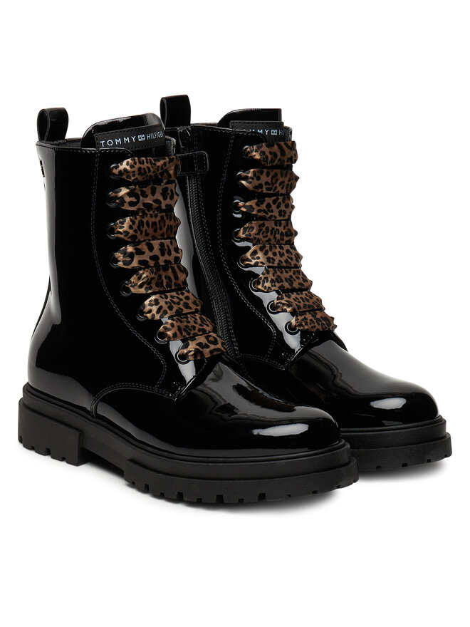 Tommy Hilfiger Schnürschuhe Tommy Hilfiger T4A5-34026-0775 D Schwarz