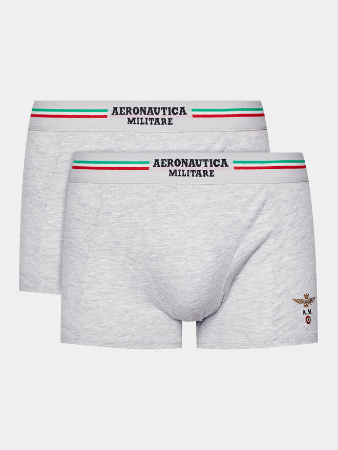 Aeronautica Militare Aeronautica Militare Набір з 2 пар боксерів AM1UBX001 Сірий