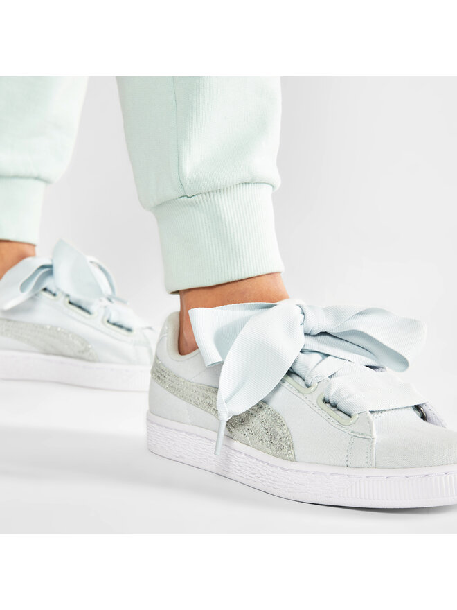 Puma Снікерcи Puma Basket Heart Canvas 366495 03 Зелений