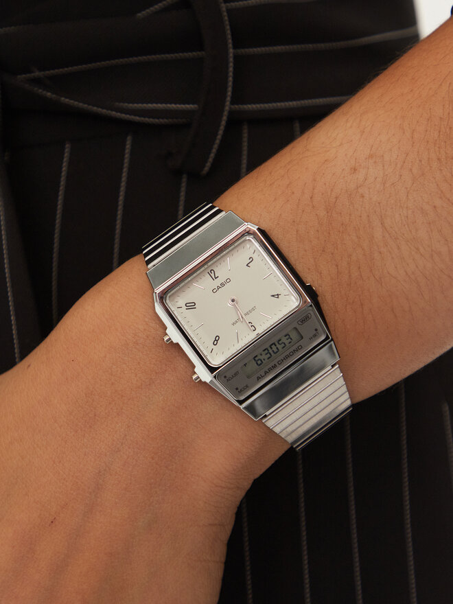 Casio Ceas Casio Vintage Edgy AQ-800E-7A2EF Argintiu