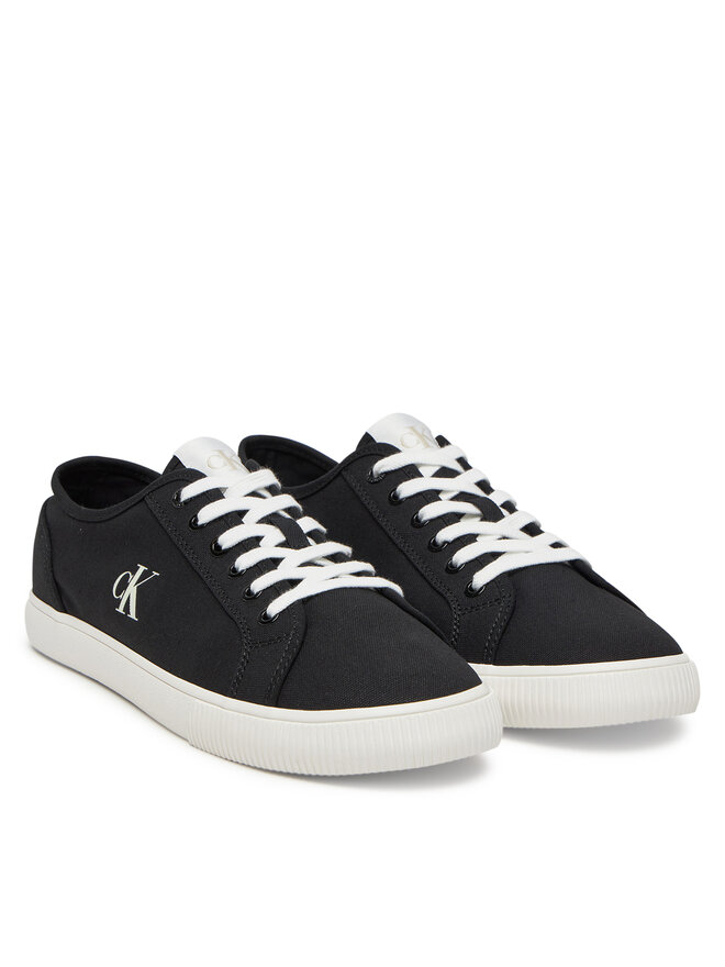 Calvin Klein Jeans Sneakers aus Stoff Calvin Klein Jeans Ess Vulc Low Mg Canvas YM0YM01209 Schwarz