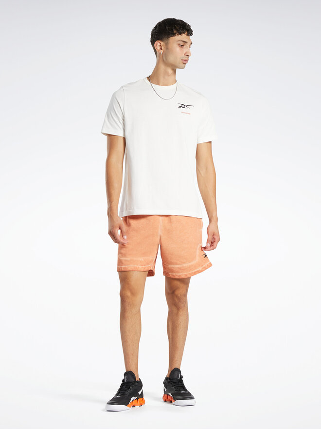 Reebok Reebok T-Shirt Reebok Basketball Court Top T-Shirt HN5804 Weiß Relaxed Fit