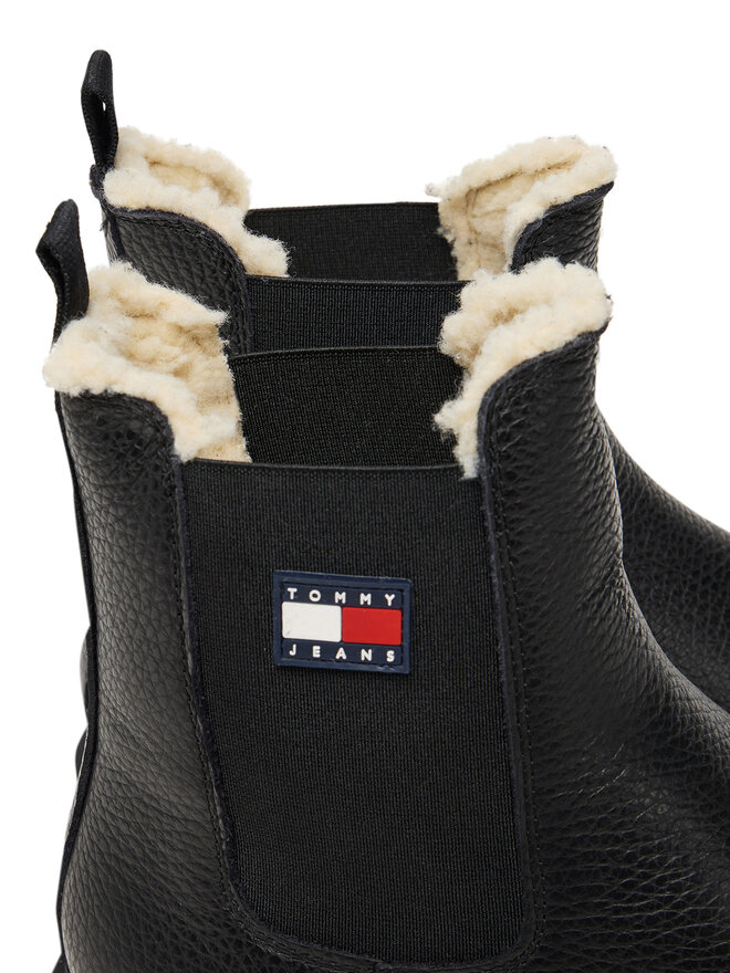 Tommy Jeans Klassische Stiefeletten Tommy Jeans Tjw Chelsea Boot Wl EN0EN02826 Schwarz