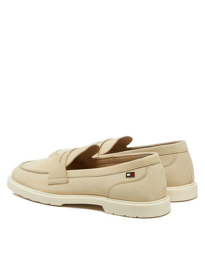 Tommy Hilfiger Loafersy Tommy Hilfiger FW0FW08679 Écru
