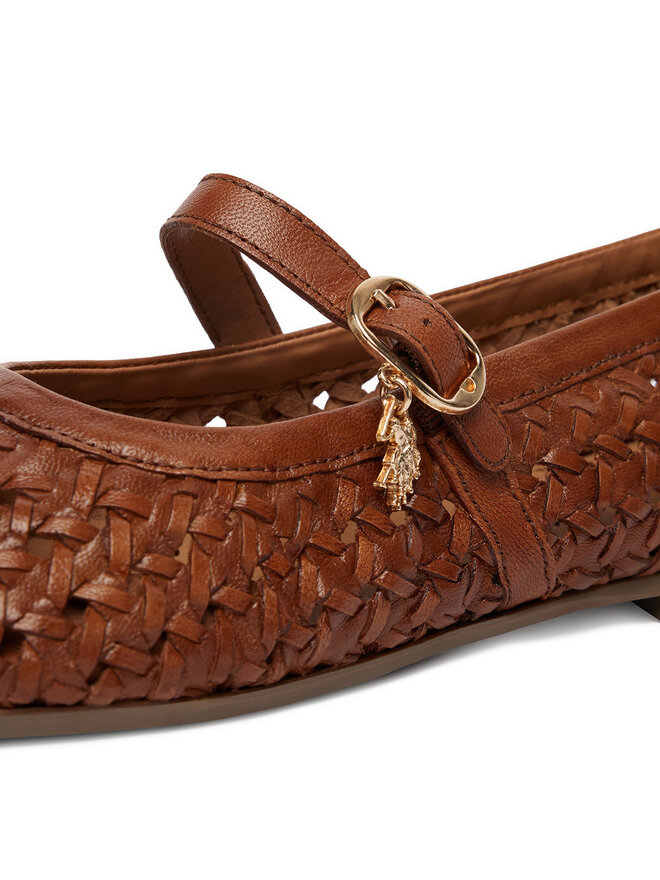 U.S. Polo Assn. Ballerinas U.S. Polo Assn. EO-LARISA001W/6L1 Hellbraun