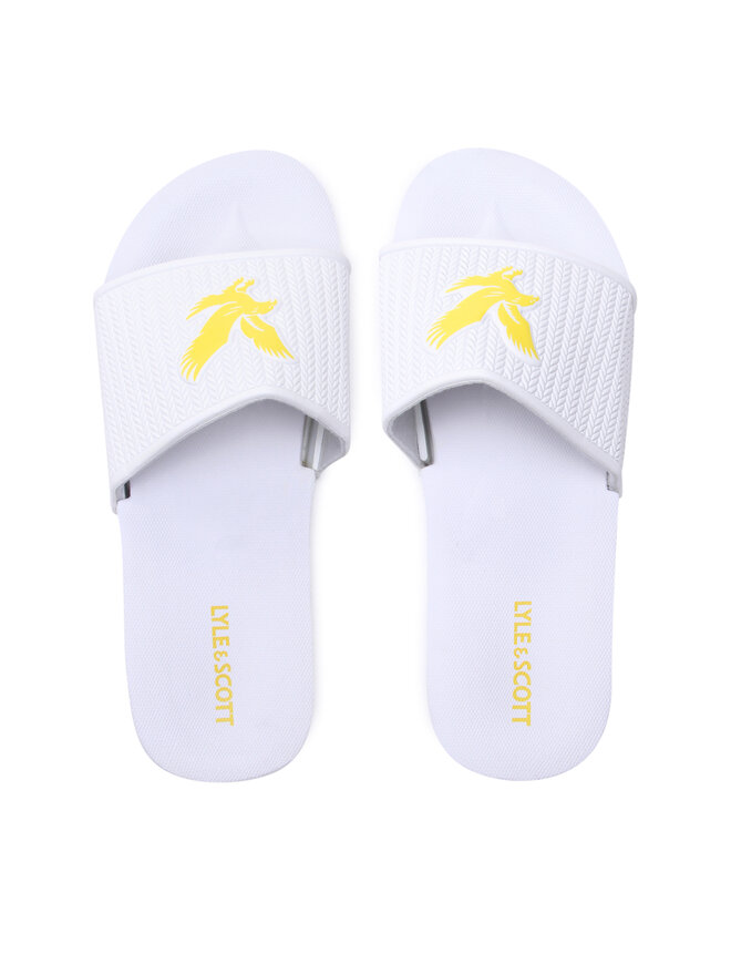 Lyle & Scott Pantoletten Lyle & Scott Easy Slide FW1407 Weiß