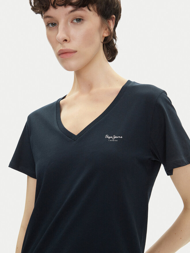 Pepe Jeans Pepe Jeans Marškinėliai Macy PL506051 Tamsiai mėlyna Regular Fit
