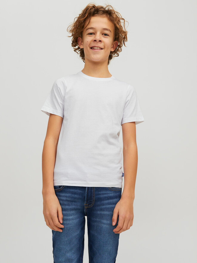 Jack&Jones Junior Jack&Jones Junior Marškinėliai Organic Basic 12158433 Balta Regular Fit