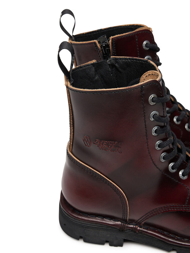NEW ROCK Schnürstiefel NEW ROCK M-MILI083C-S56 Dunkelrot