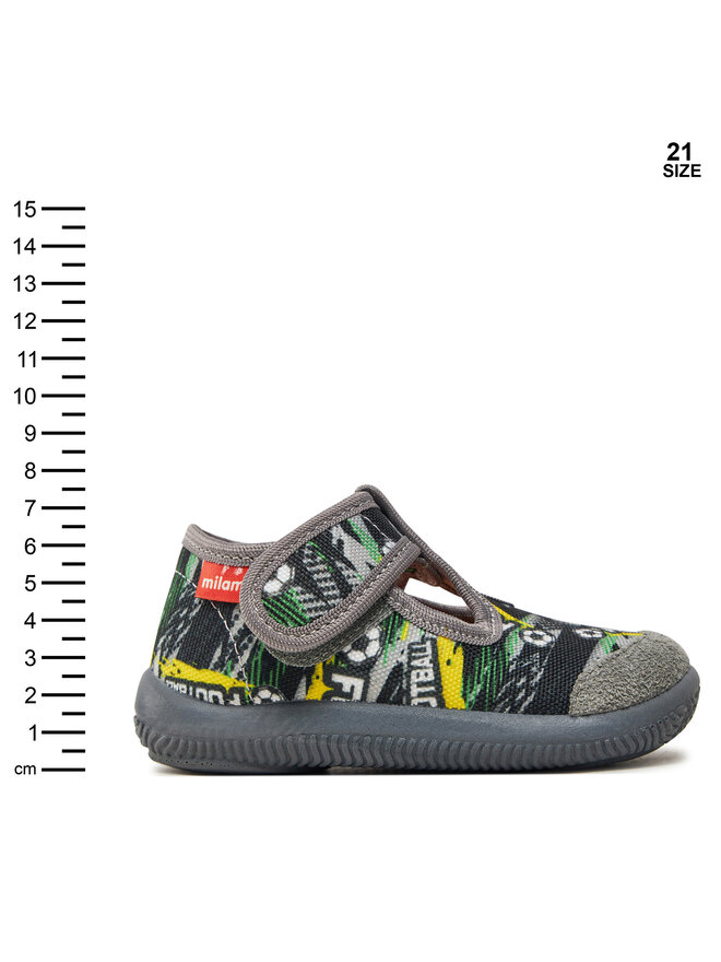 MILAMI Pantuflas MILAMI 226-4 FUDBALL Gris