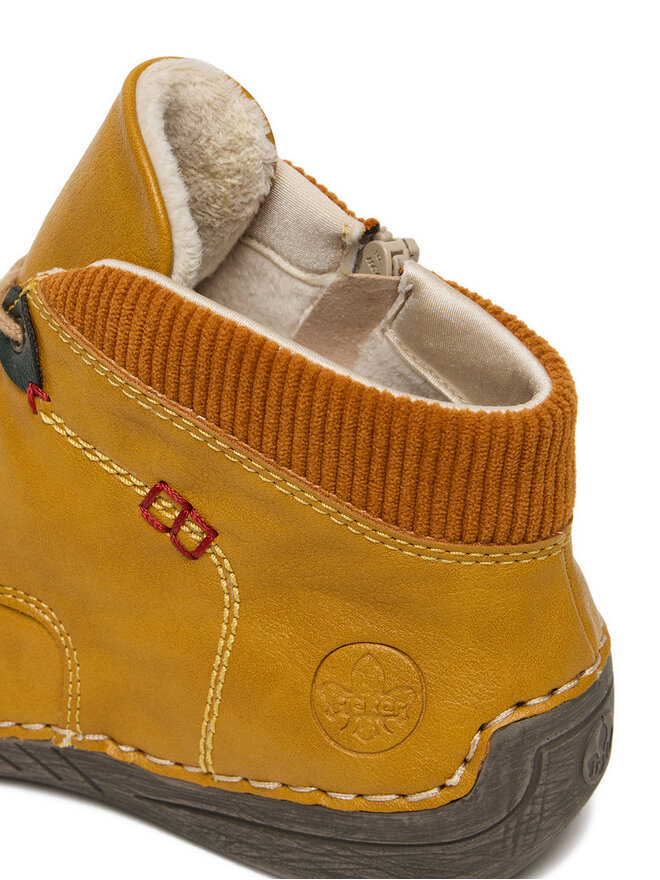 Rieker Trzewiki Rieker 52544-68 Żółty