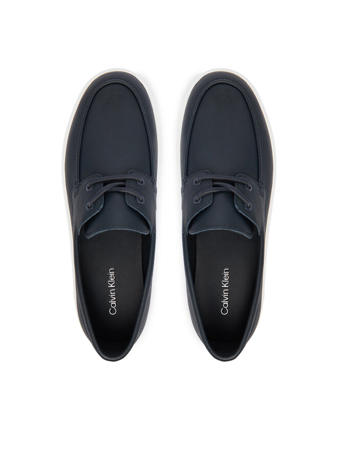 Calvin Klein Halbschuhe Calvin Klein Hybrid Clean Boat Shoe Lth HM0HM02233 Dunkelblau