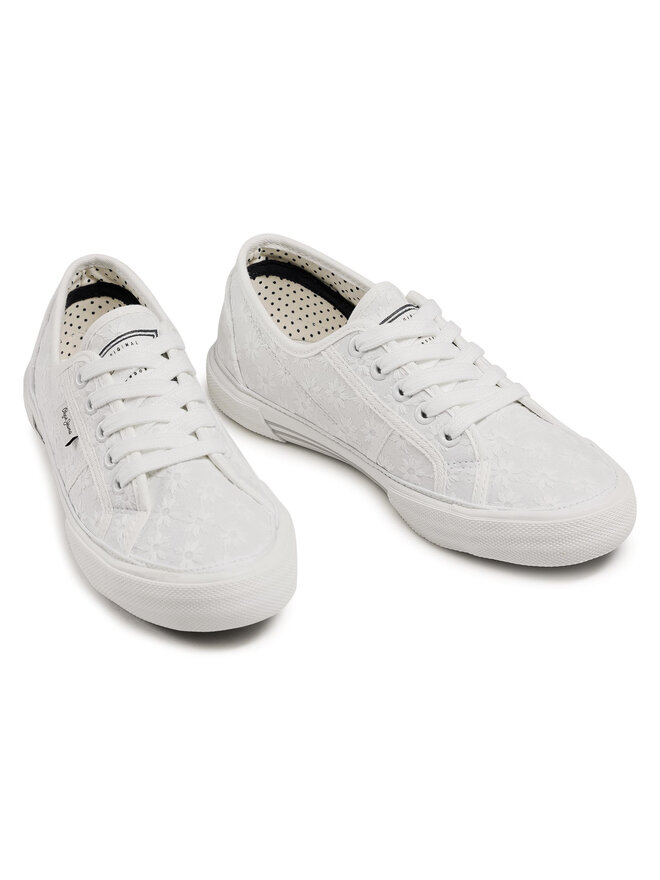 Pepe Jeans Кросівки Pepe Jeans Aberlady Lace PLS31153 Білий