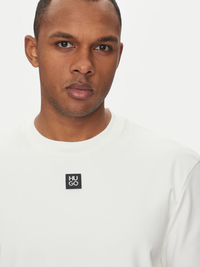 HUGO HUGO Футболка Dalile 50505201 Écru Regular Fit