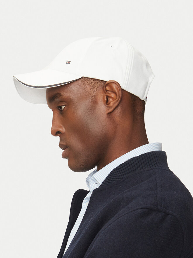 Tommy Hilfiger Καπέλο Jockey Tommy Hilfiger Corp Flannel AM0AM13164 Λευκό