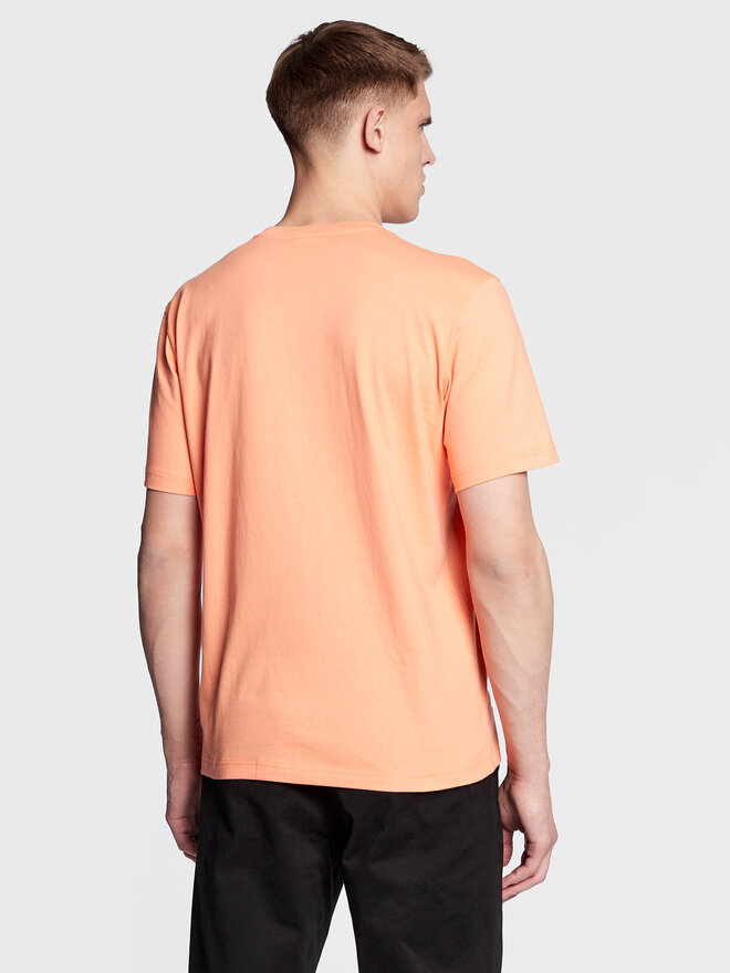 Champion Champion Marškinėliai Small Script Logo Embroidery 218006 Oranžinė Regular Fit