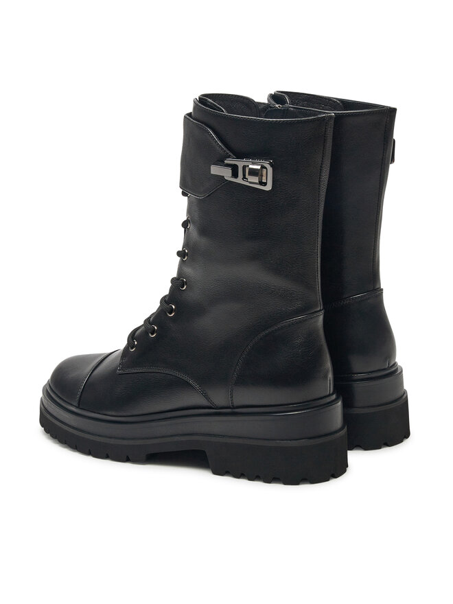 Coccinelle Schnürstiefeletten Coccinelle Coccinellemagie E4 RJO 35 01 01 Schwarz