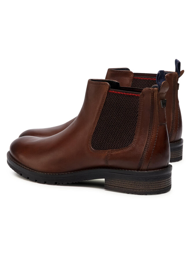 Wrangler Kotníková obuv s elastickým prvkem Wrangler Boogie Chelsea WM02005A Hnědá