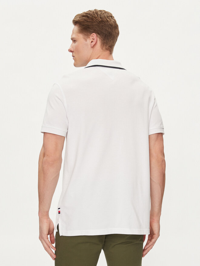 Tommy Hilfiger Tommy Hilfiger Pólóing MW0MW34772 Fehér Regular Fit