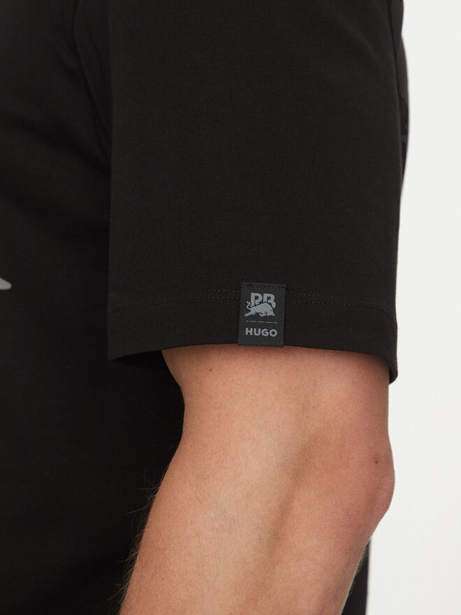 HUGO HUGO T-Shirt Dricard_RB 50542775 Μαύρο Regular Fit