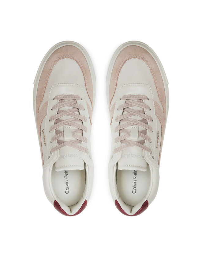 Calvin Klein Сникърси Calvin Klein Ff Cupsole Lace Up W/Ml Mix M HW0HW02125 Бежов