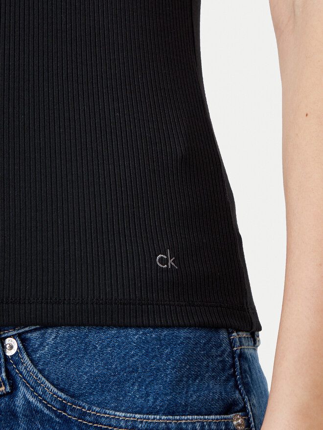 Calvin Klein Calvin Klein Top K20K208246 Schwarz Slim Fit