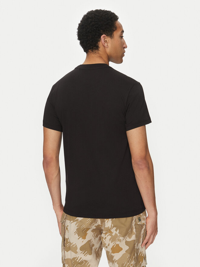 G-Star Raw G-Star Raw Marškinėliai Text Chest D25968-C506 6057 Juoda Regular Fit
