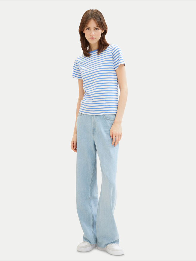 Tom Tailor Denim Tom Tailor Denim Majica 1035867 Modra Boxy Fit