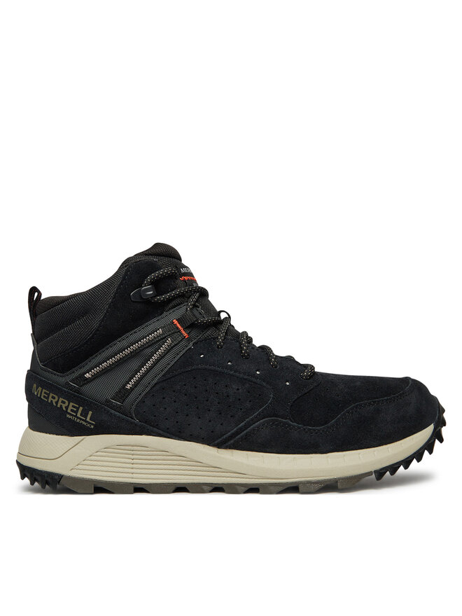 Merrell Schnürstiefeletten Merrell Wildwood Mid Ltr Wp J068027 Schwarz