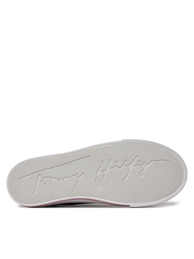 Tommy Hilfiger Bambas Tommy Hilfiger Low Cut Lace-Up Sneaker T3A9-33185-1687 S Negro