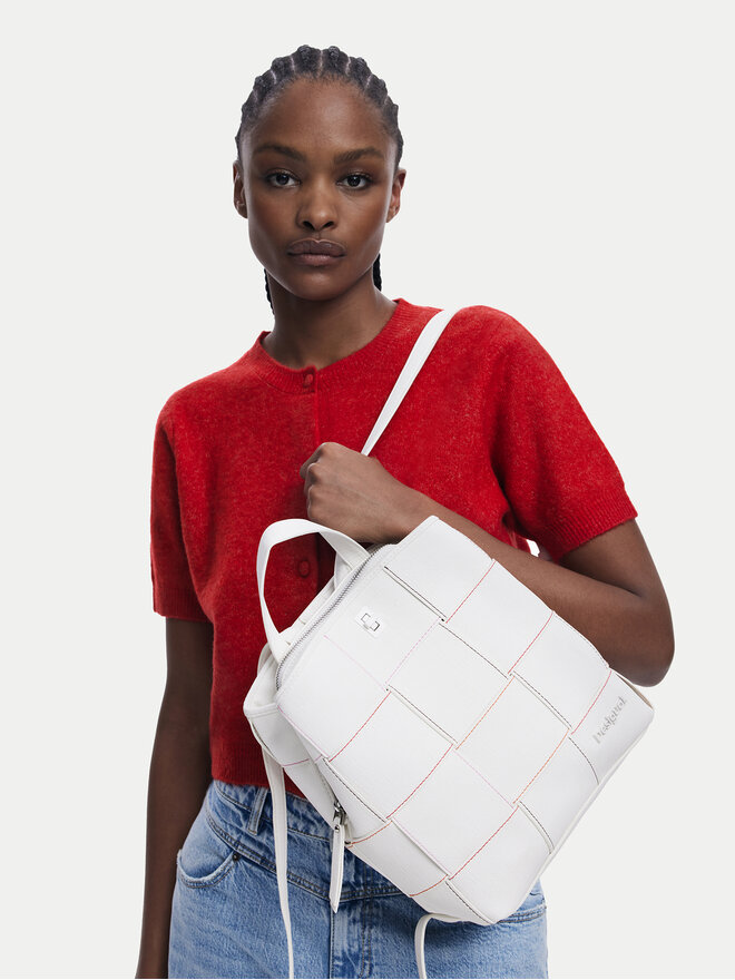 Desigual Batoh Desigual Yoko Blacno 25SAKP34 Bílá