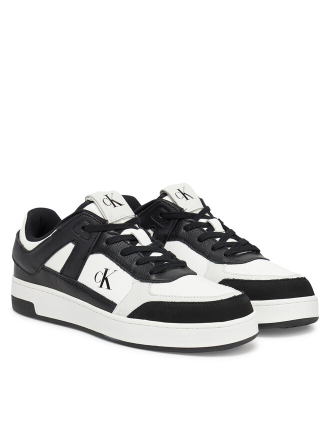 Calvin Klein Jeans Sneakers Calvin Klein Jeans Basket Cup Low Laceup Lth Mix YM0YM01308 Alb