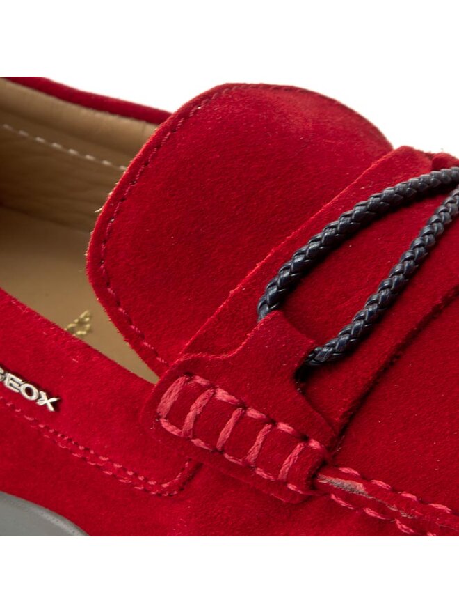 Mocassins Geox U Xense Mox C U62D3C 00022 C7000 Rouge chaussures