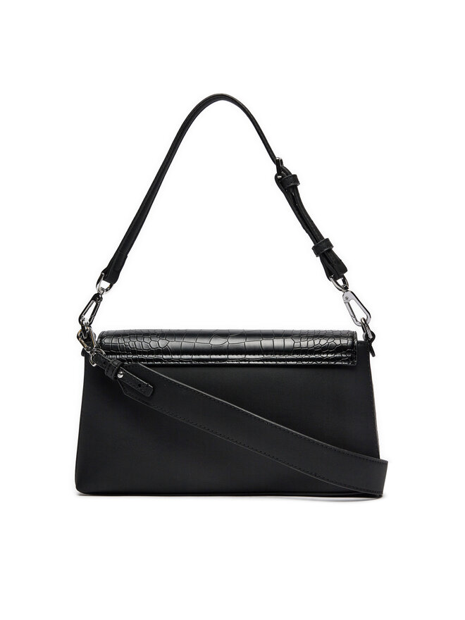 Calvin Klein Handtasche Calvin Klein Ck Must Shoulder Bag_Croco K60K612111 Schwarz