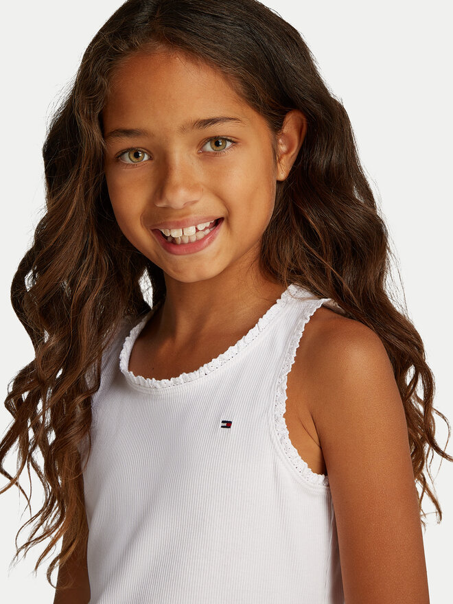 Tommy Hilfiger Tommy Hilfiger Top Essential KG0KG08588 S Blanco Regular Fit