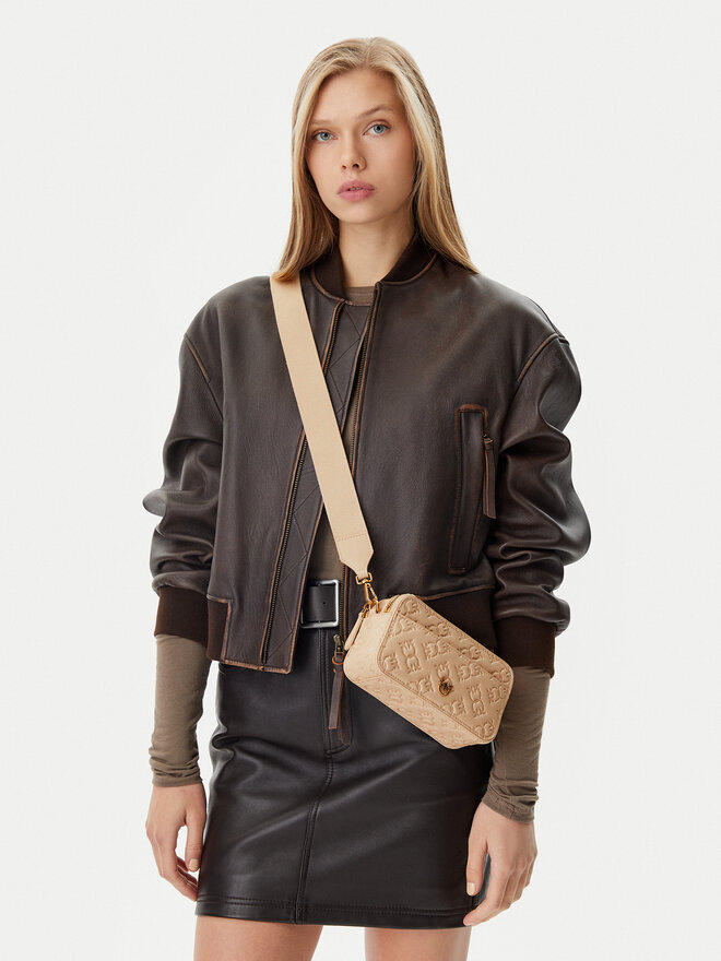 PINKO Torebka PINKO Camera Bag Mini PE 25 PLTT 104292 A1YB Beżowy