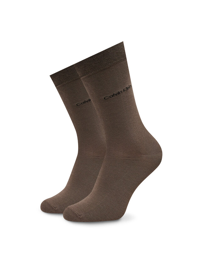 Calvin Klein Vyriškų ilgų kojinių komplektas (4 poros) Calvin Klein 701224108 Ruda