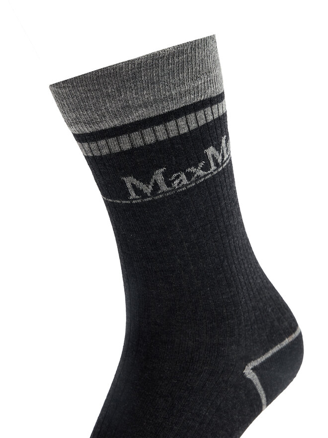 Max Mara Leisure Augstas sieviešu zeķes Max Mara Leisure Gabarra 2426556018 Pelēks