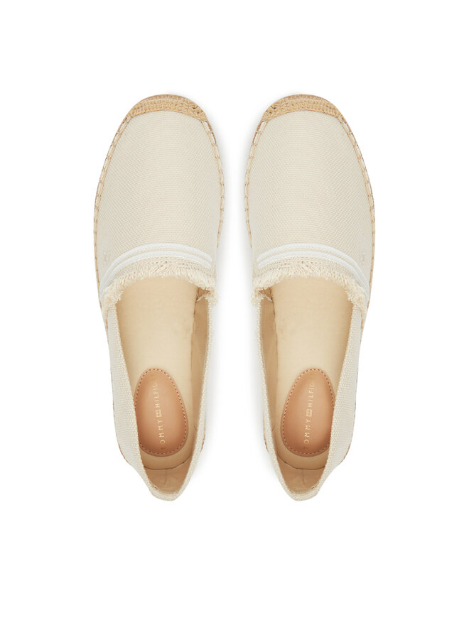 Tommy Hilfiger Espadrile Tommy Hilfiger Fringe Canvas Closed Espadrille FW0FW08881 Bež