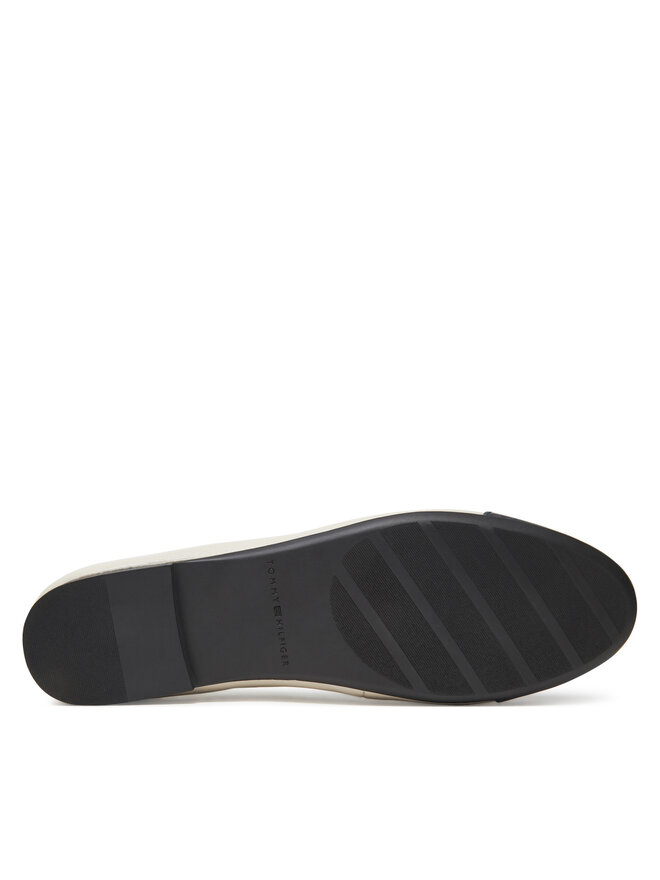 Tommy Hilfiger Baleriny Tommy Hilfiger Toe Cap Leather Ballerina FW0FW08759 Beżowy